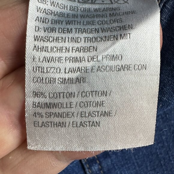 DENIM & CO YOKE FRONT MEDIUM DENIM BERMUDA SHORTS LARGE - Picture 9 of 9